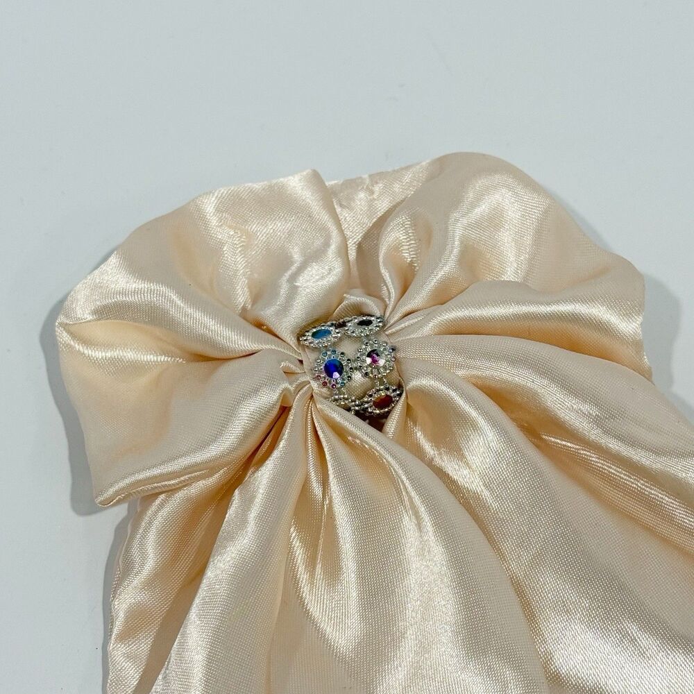 Large Satin Bow Barrettes Women Ribbon Hair Clips Hairpins for Styling - Picture 3 of 16
